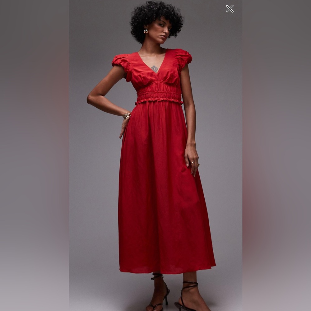 Elegant Red Maxi Dress